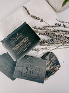 Detoxed Lavender + Mint Shea Butter + Charcoal Soap