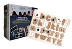 Kit de tableau noir pour les familles de mots et puzzle de tableau noir en minuscules