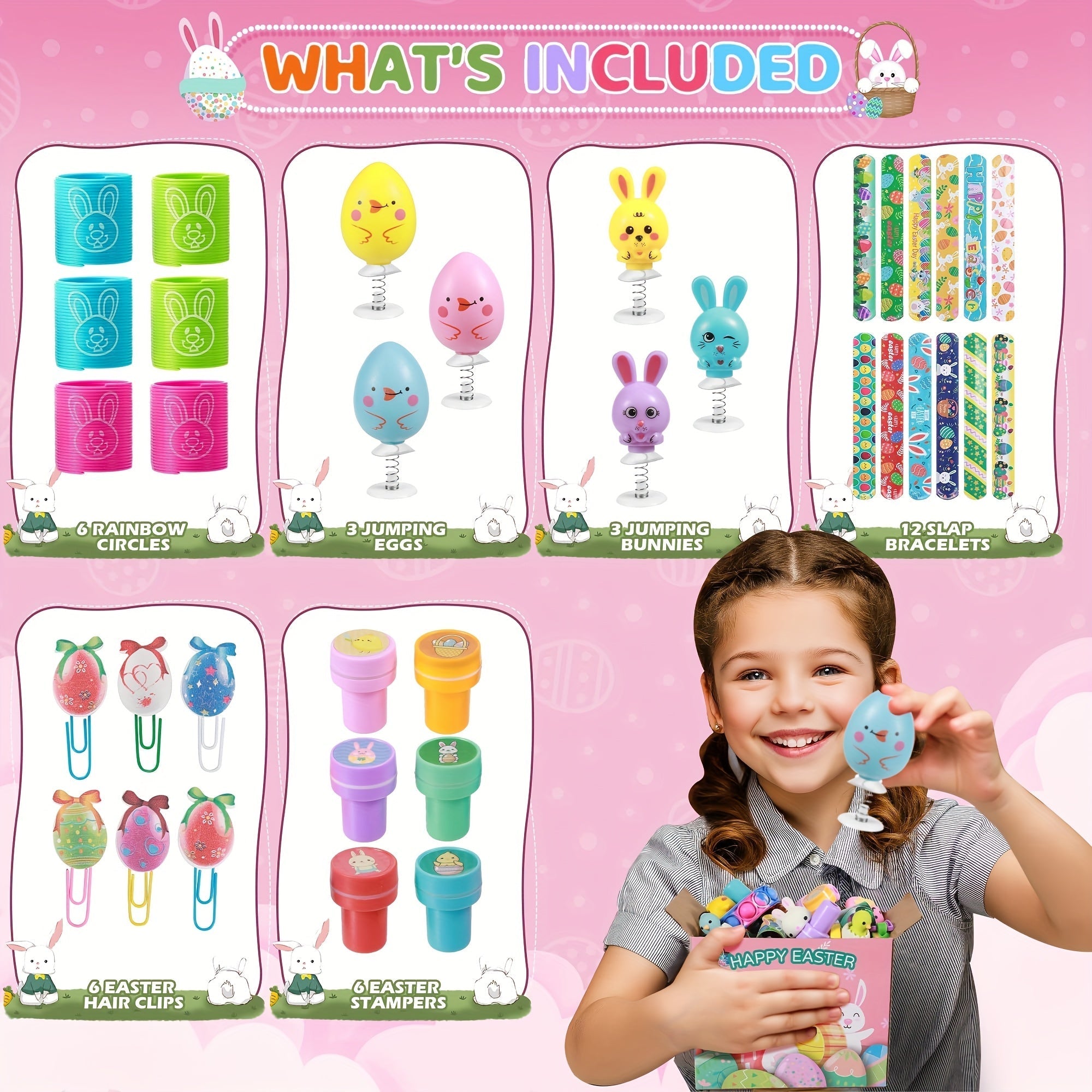 120pcs Easter Basket Filler Set with Colorful Eggs-1