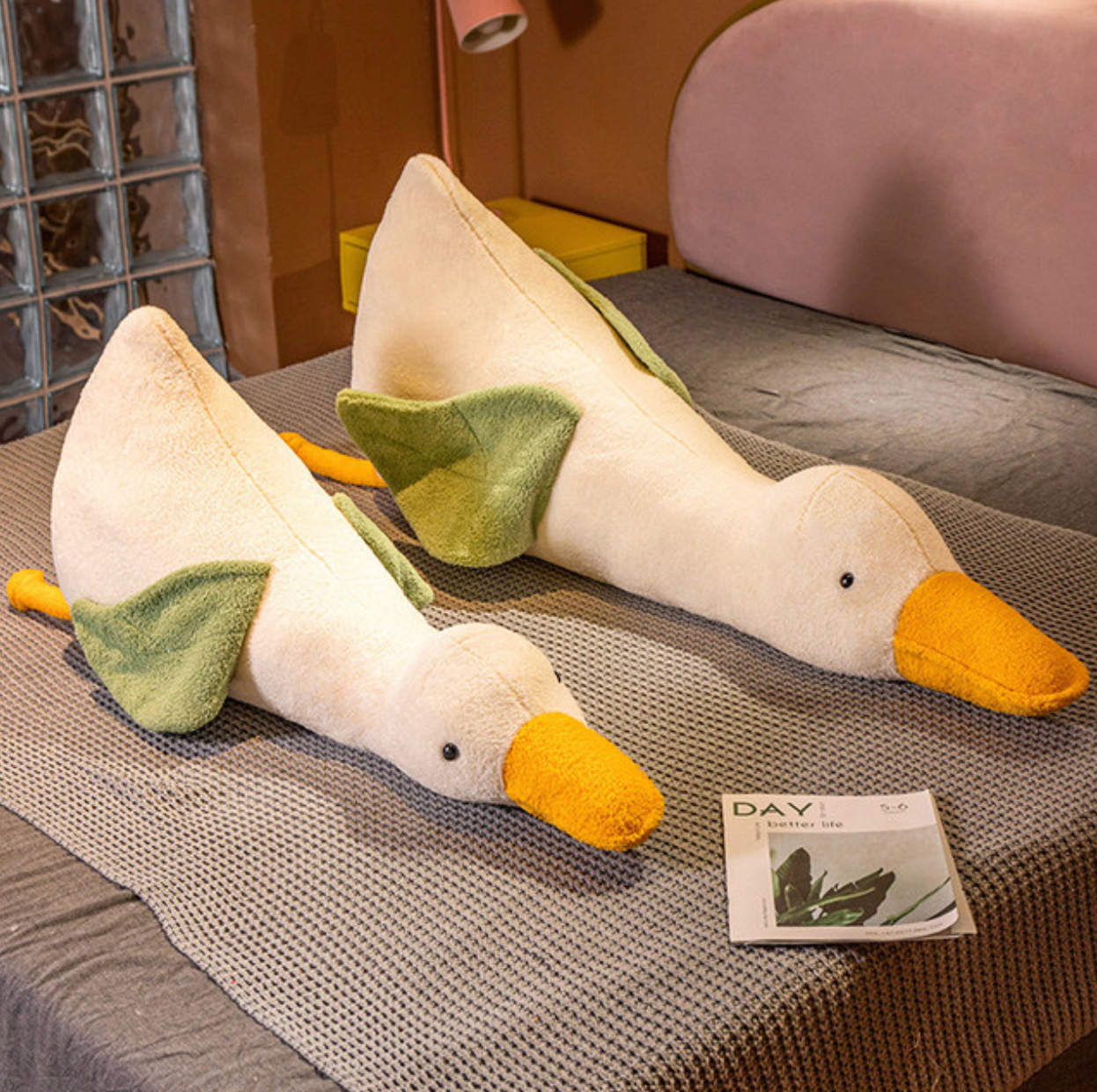 Coussin décoratif en peluche animal mignon