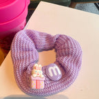 Cute Bunny Cat Knitted Hair Tie