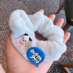 Fresh Blue Puppy Plush Hair Tie