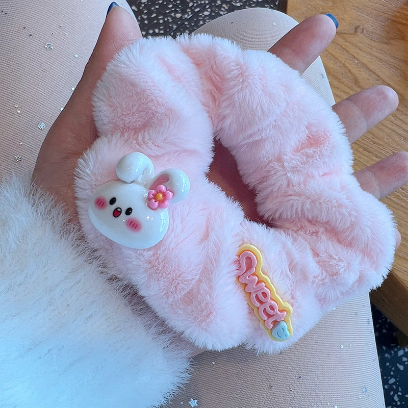 Cute Bunny Letter Hair Tie