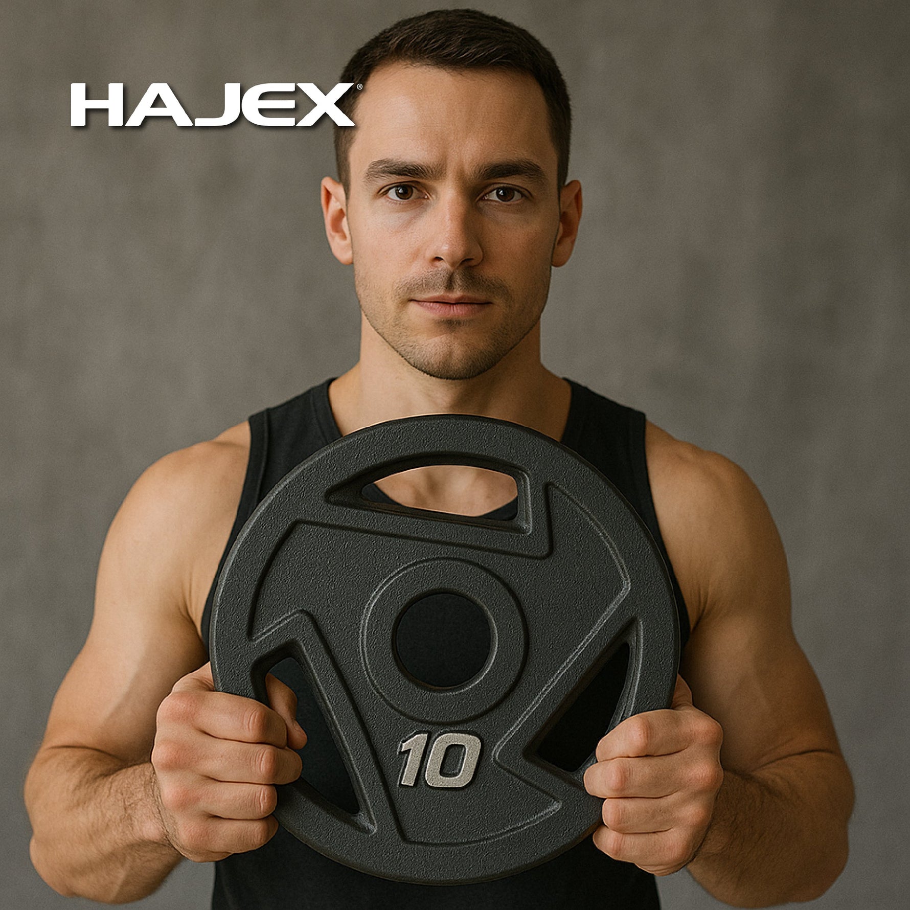 HAJEX Tri Grip Cast Iron Weight Plates