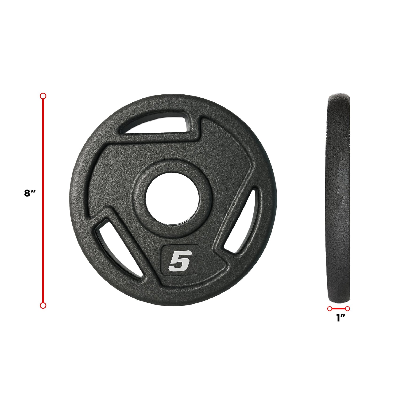 HAJEX Tri Grip Cast Iron Weight Plates