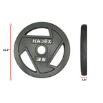 HAJEX Tri Grip Cast Iron Weight Plates
