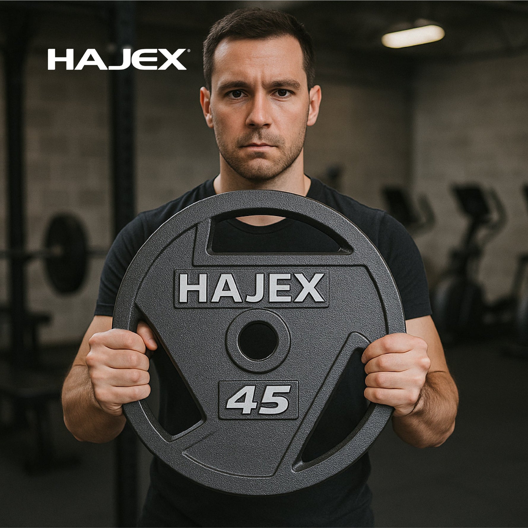 HAJEX Tri Grip Cast Iron Weight Plates