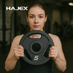 HAJEX Tri Grip Cast Iron Weight Plates
