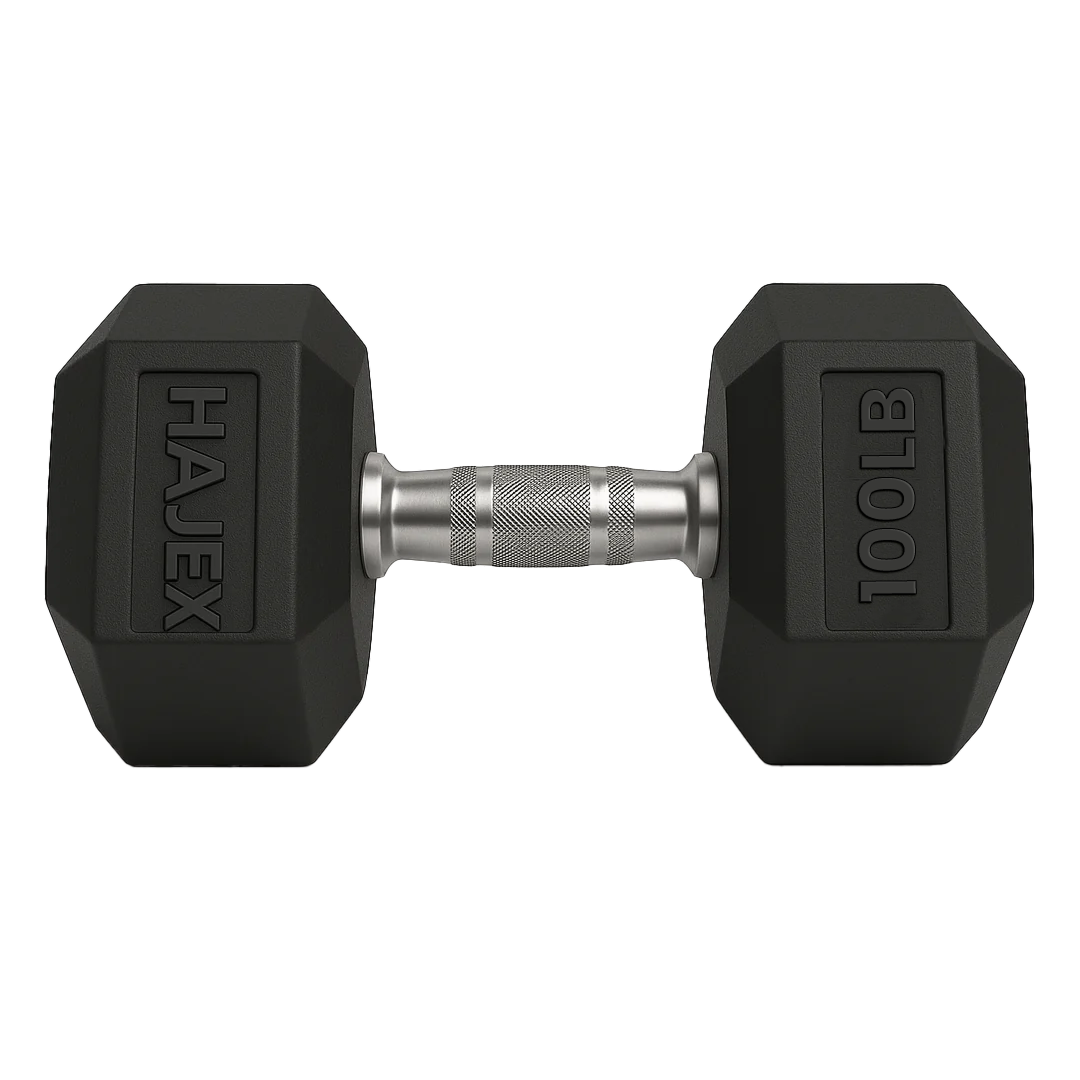 HAJEX Rubber Hex Dumbbells in Canada (2.5 to 150 LB) - Performance Series