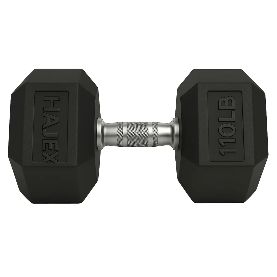 HAJEX Rubber Hex Dumbbells in Canada (2.5 to 150 LB) - Performance Series