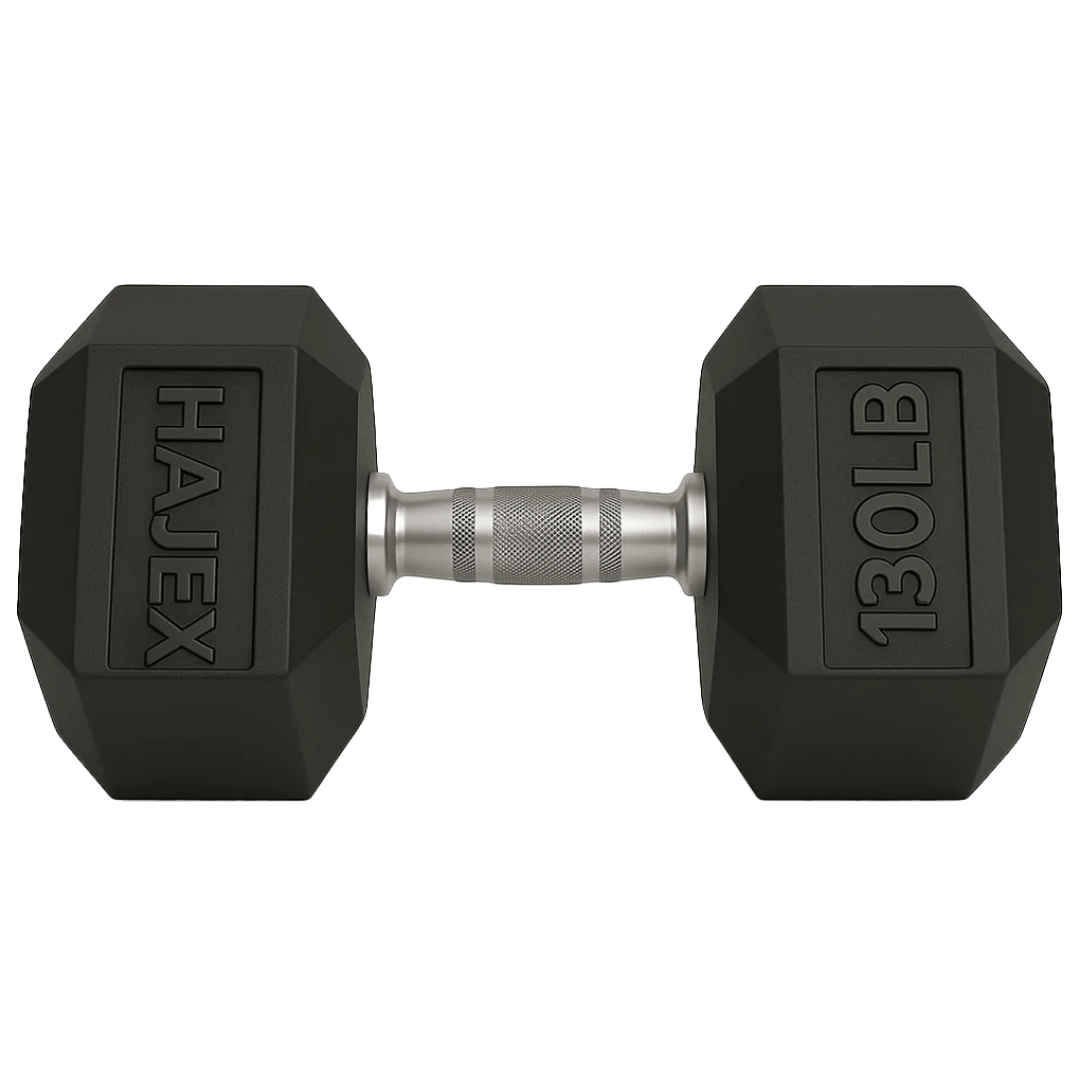 HAJEX Rubber Hex Dumbbells in Canada (2.5 to 150 LB) - Performance Series