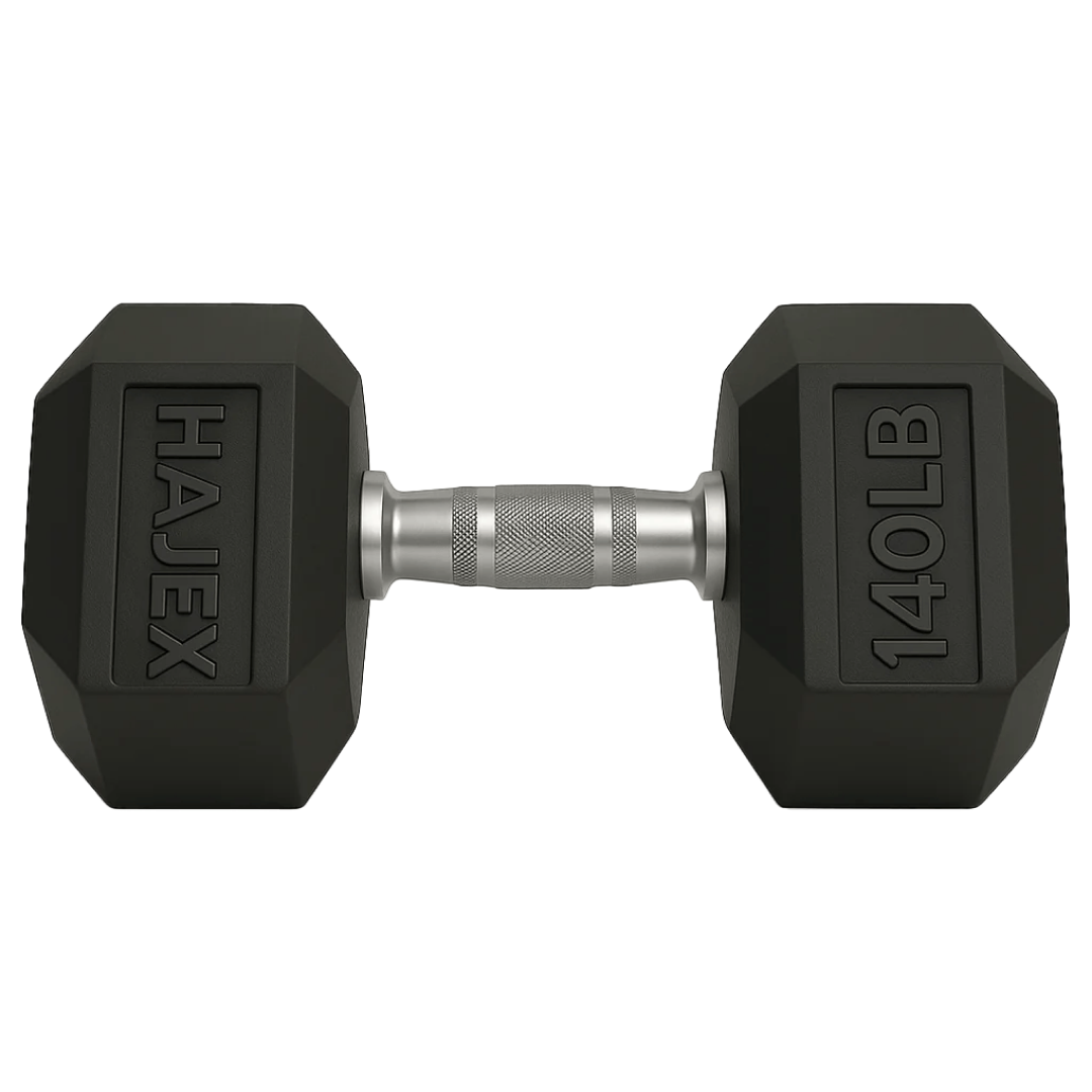 HAJEX Rubber Hex Dumbbells in Canada (2.5 to 150 LB) - Performance Series