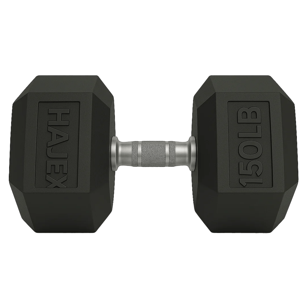 HAJEX Rubber Hex Dumbbells in Canada (2.5 to 150 LB) - Performance Series