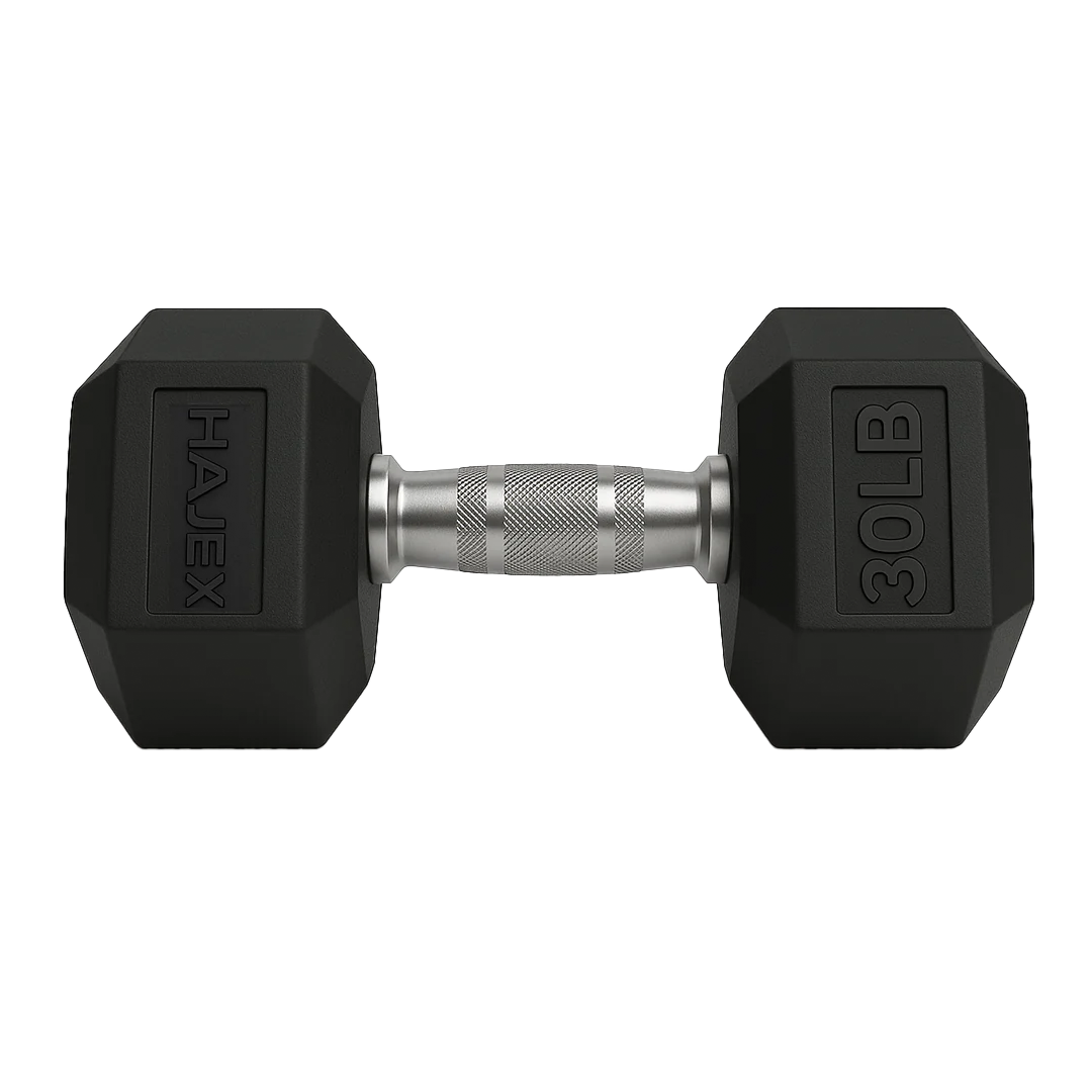 HAJEX Rubber Hex Dumbbells in Canada (2.5 to 150 LB) - Performance Series