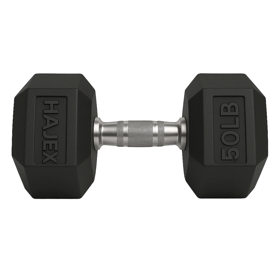 HAJEX Rubber Hex Dumbbells in Canada (2.5 to 150 LB) - Performance Series