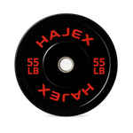 HAJEX Olympic Bumper Weight Plates - 10, 15, 25, 35, 45, 55 LB