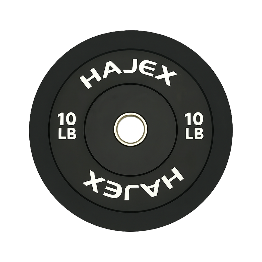 HAJEX Olympic Bumper Weight Plates - 10, 15, 25, 35, 45, 55 LB