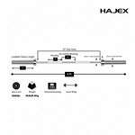 HAJEX Olympic and Standard Barbell Bars 4Ft, 5Ft, 6Ft and 7Ft