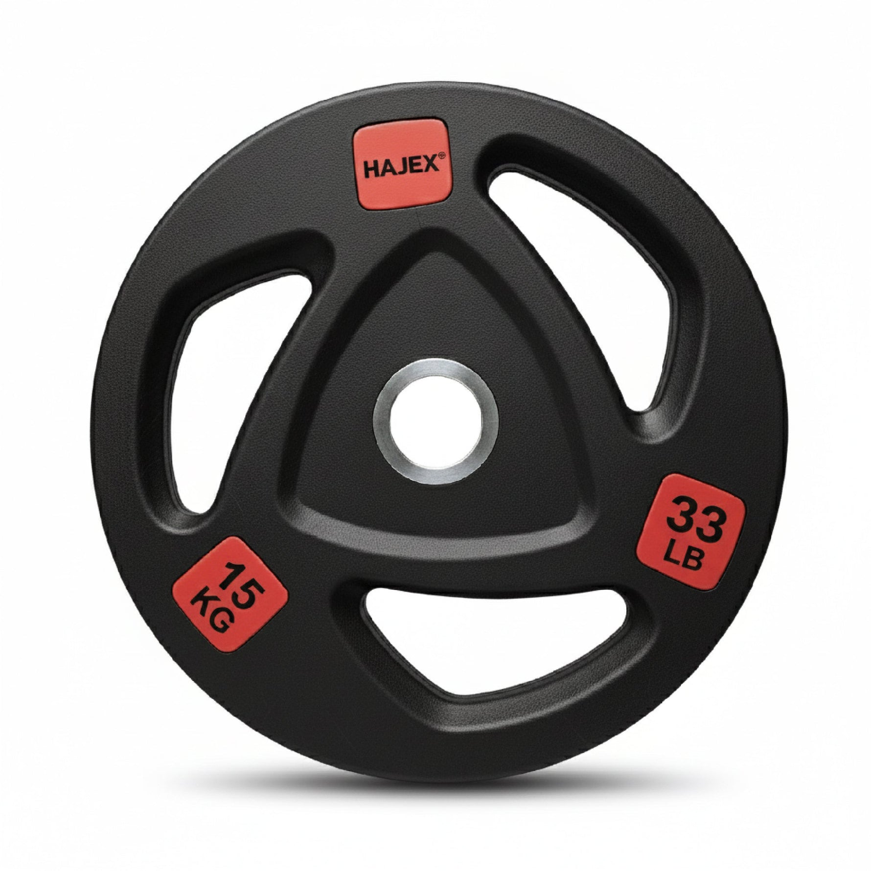 HAJEX Rubber Olympic Bumper Grip Weight Plates & Sets in LBs & KGs