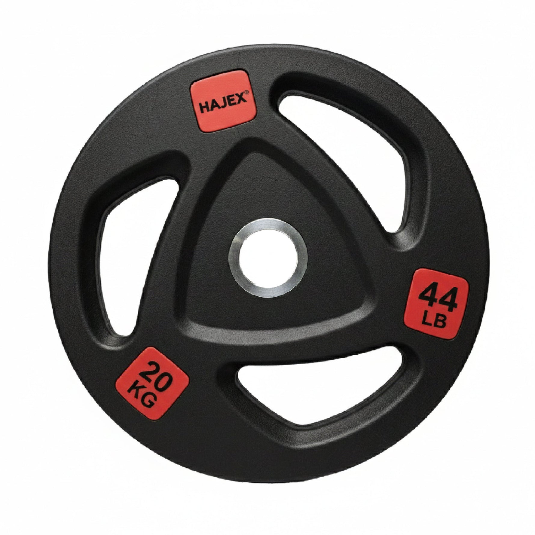 HAJEX Rubber Olympic Bumper Grip Weight Plates & Sets in LBs & KGs