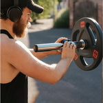 HAJEX Rubber Olympic Bumper Grip Weight Plates & Sets in LBs & KGs