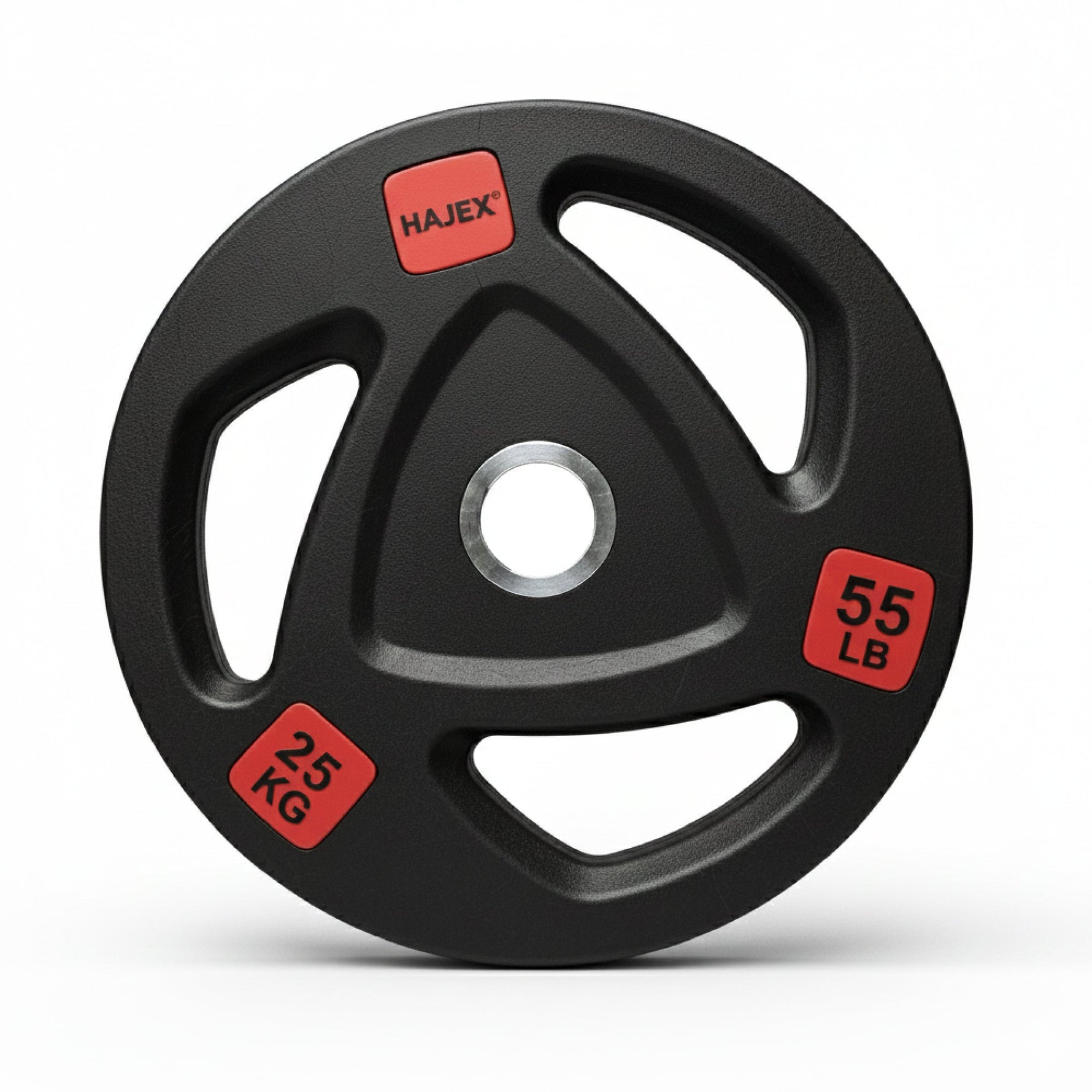 HAJEX Rubber Olympic Bumper Grip Weight Plates & Sets in LBs & KGs