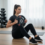 HAJEX Rubber Olympic Bumper Grip Weight Plates & Sets in LBs & KGs