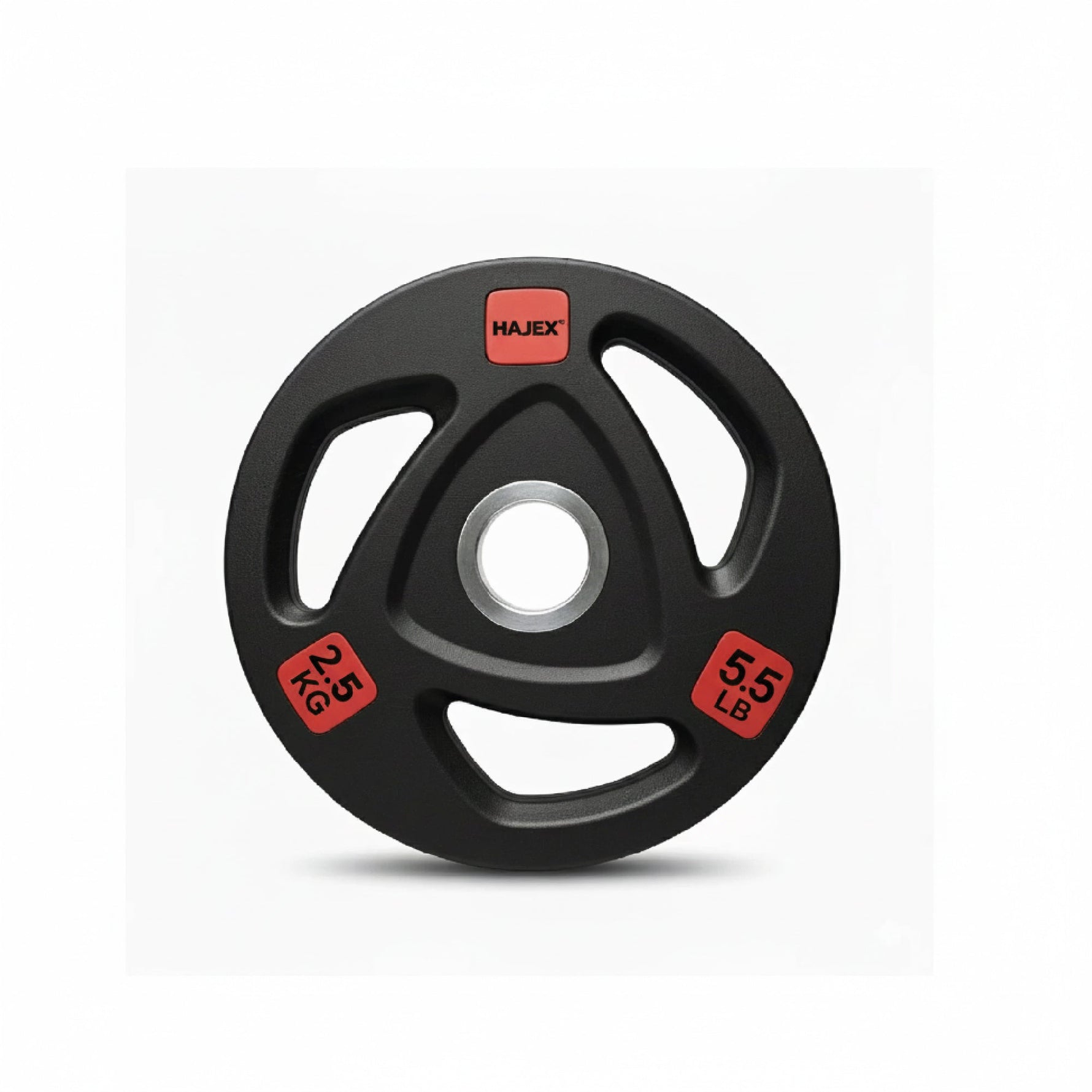 HAJEX Rubber Olympic Bumper Grip Weight Plates & Sets in LBs & KGs