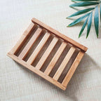 Natural Bamboo Soap Dish - Zero Waste Biodegradable Soap Tray -