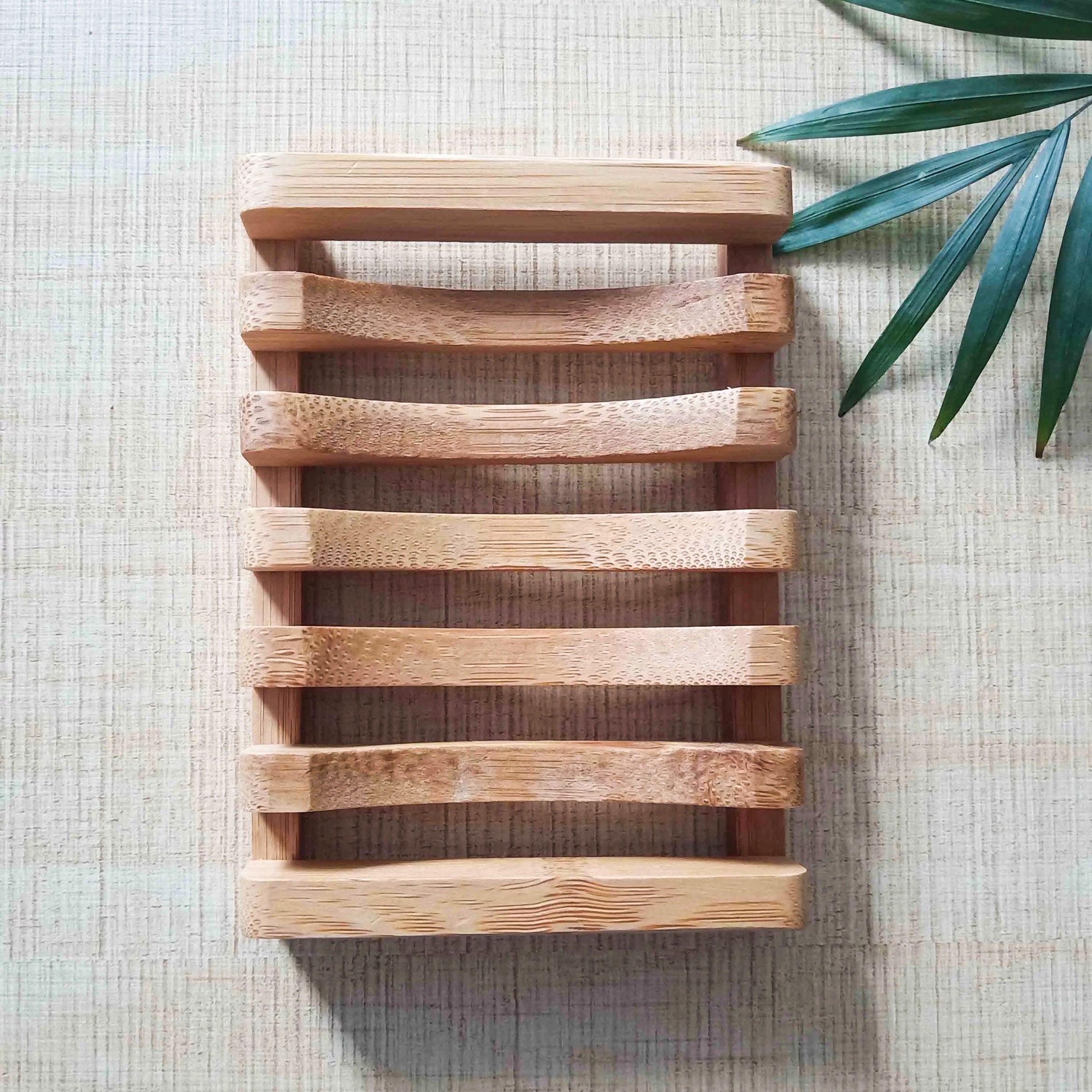 Natural Bamboo Soap Dish - Zero Waste Biodegradable Soap Tray -