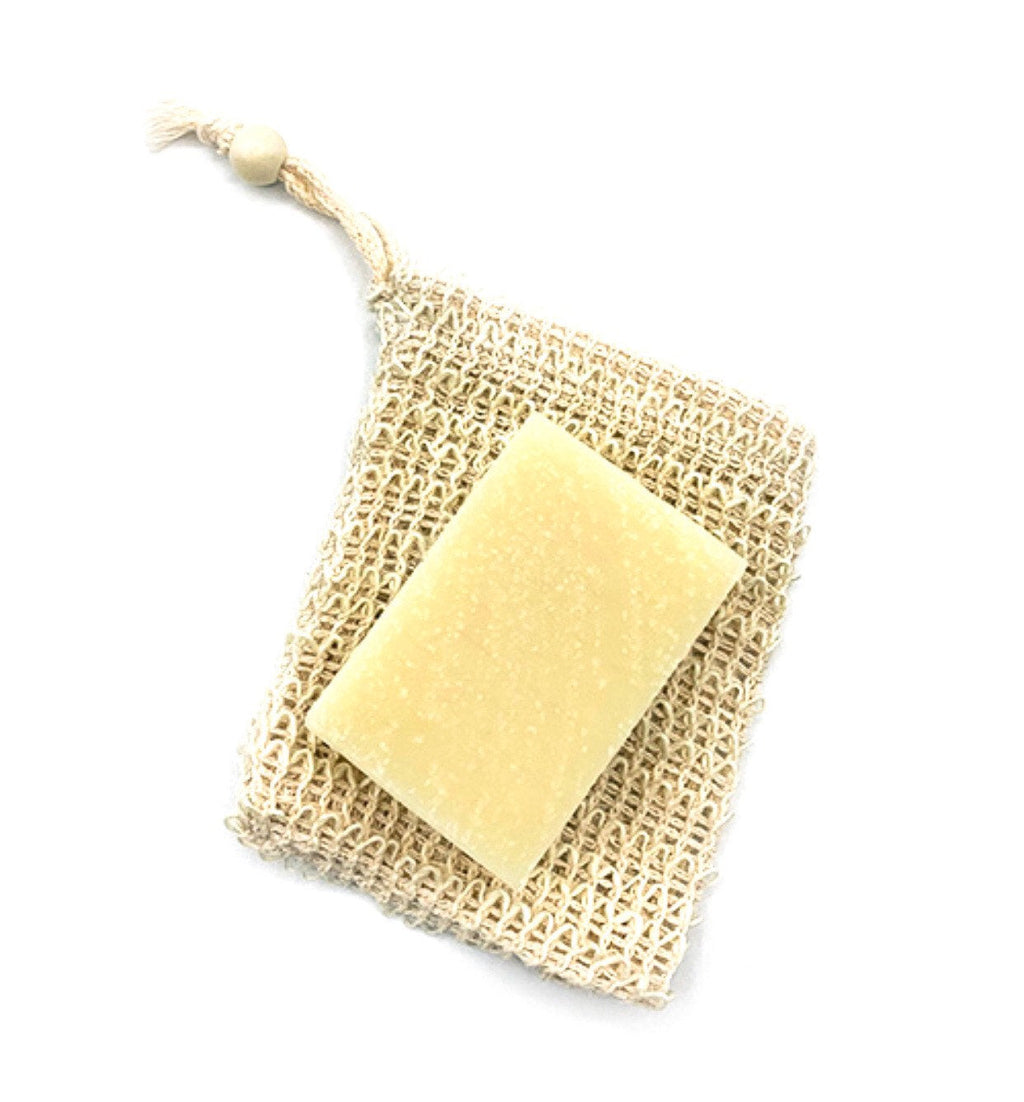 Nifty Natural Sisal Soup Pouch - Zero Waste Organic Soap Bag  -Plastic