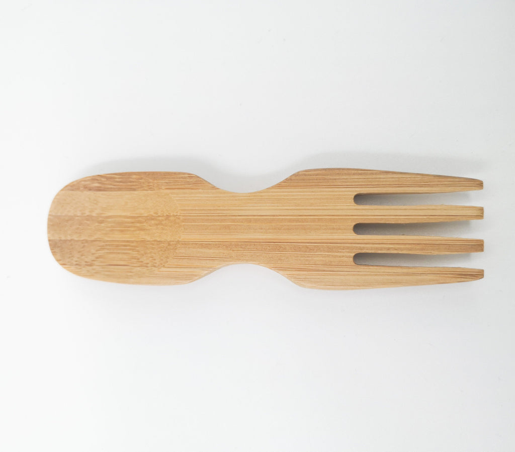 Natural Bamboo Spork-Zero Waste Free Of Plastic-Sustainable Cotton