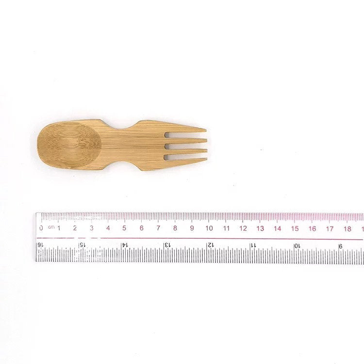 Natural Bamboo Spork-Zero Waste Free Of Plastic-Sustainable Cotton