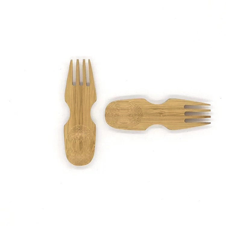 Natural Bamboo Spork-Zero Waste Free Of Plastic-Sustainable Cotton