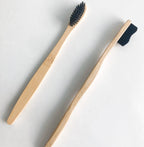 Eco Friendly Natural Bamboo Toothbrush - Activated Charcoal Bristle -