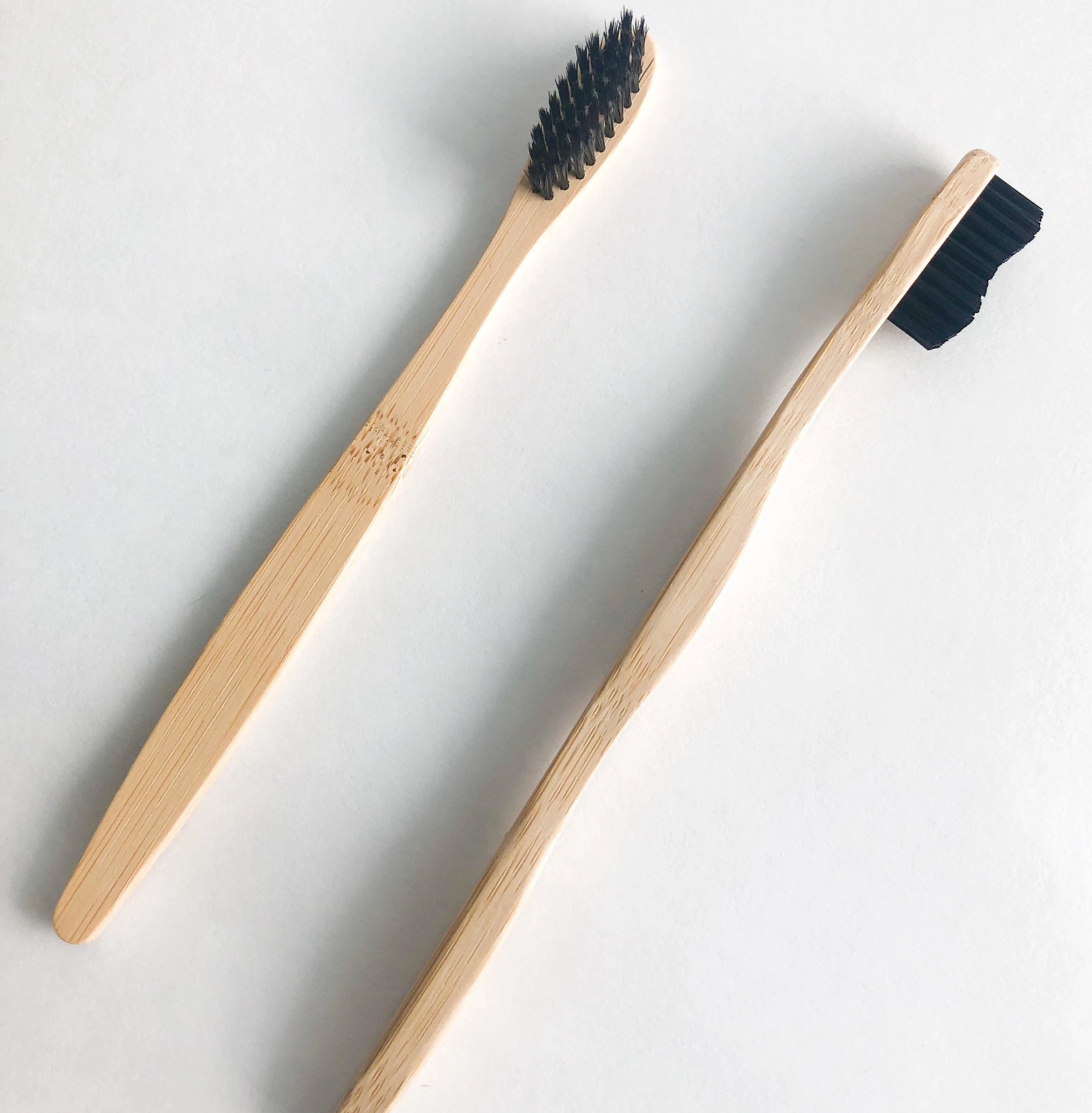 Eco Friendly Natural Bamboo Toothbrush - Activated Charcoal Bristle -