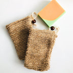 Natural Organic Handmade Jute Soap Bag - Zero Waste Biodegradable Soap