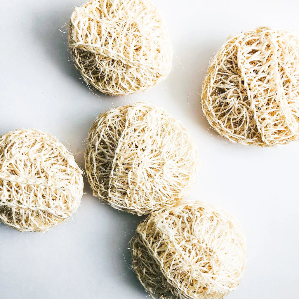 Natural Organic Sisal Deluxe Shower Sponge - Zero Waste Bath Sponge -