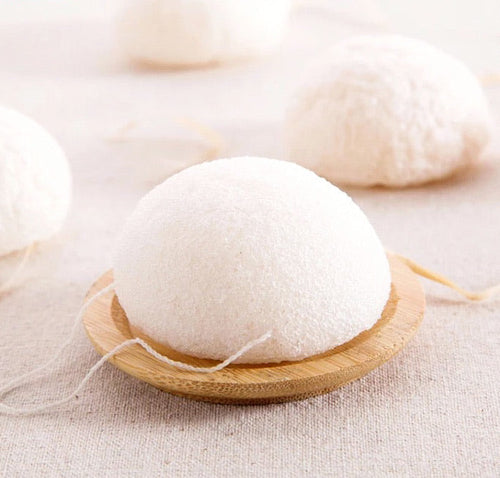Natural Biodegradable Konjac Cleansing Sponge - Organic Vegan Facial