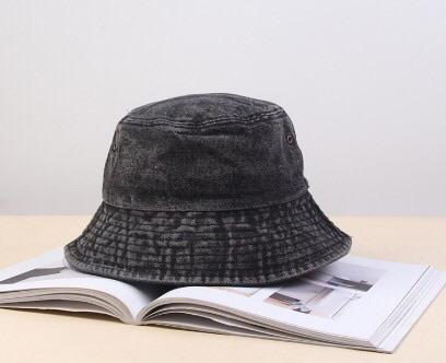 Unisex Faded Denim Bucket Hat