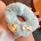 Cute & Soft Moon Rabbit Bear Scrunchies-4pcs Set