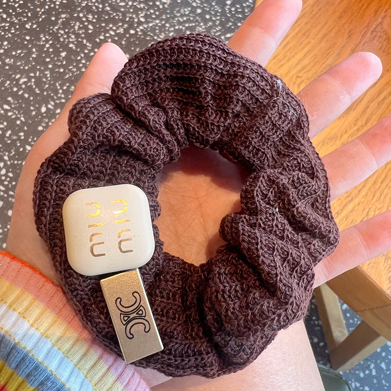 Love Star Knitted Wool Hair Tie