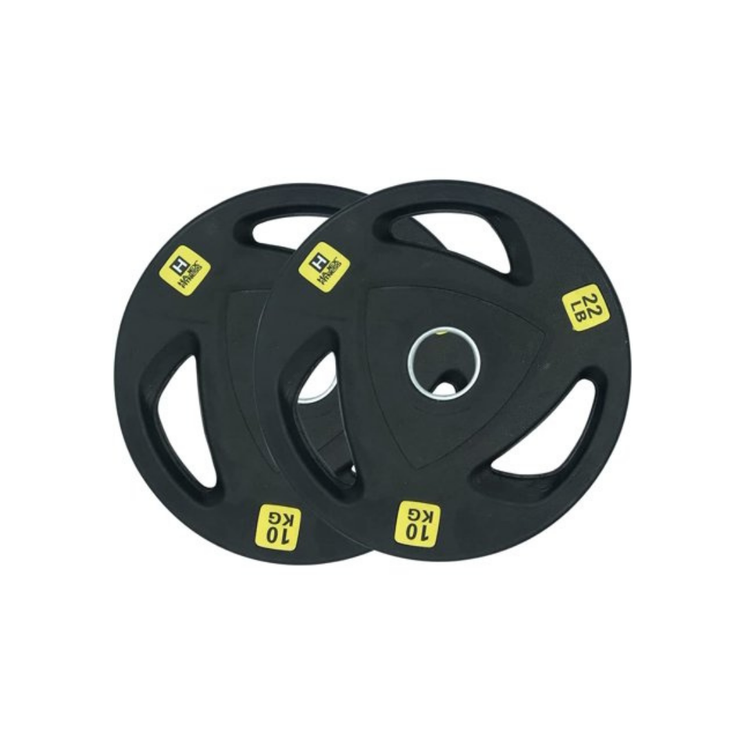 Squat Rack, Bench, Barbell & Weight Plates Stack