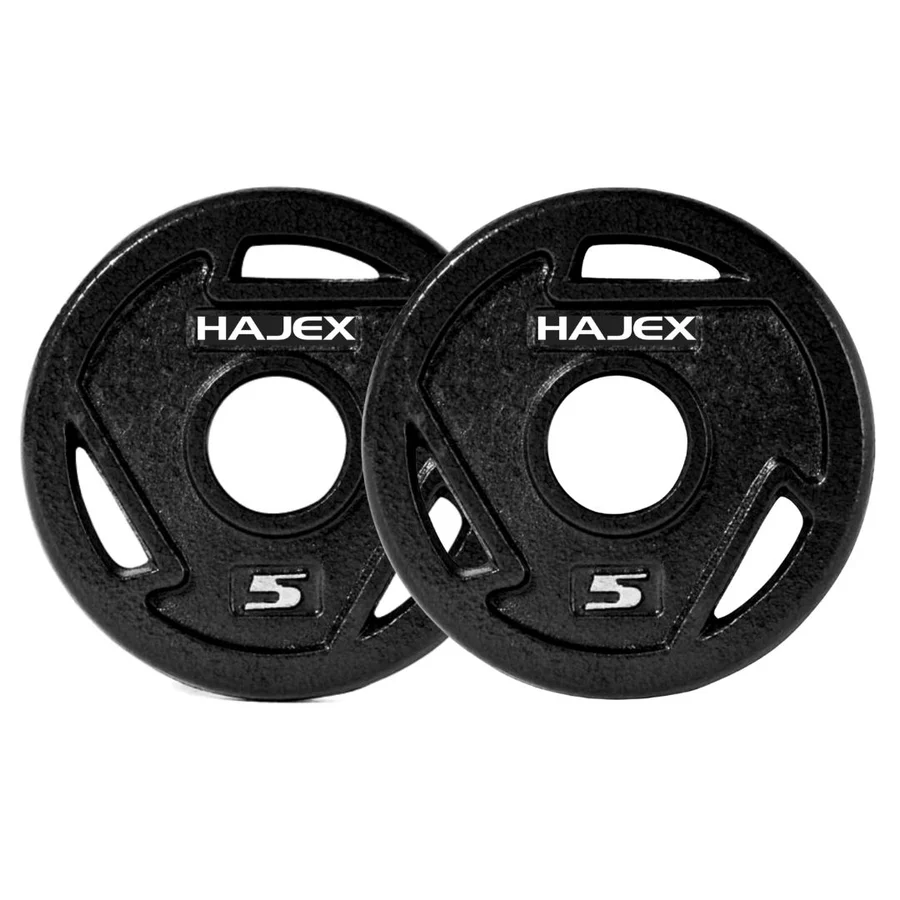 HAJEX Tri Grip Cast Iron Weight Plates