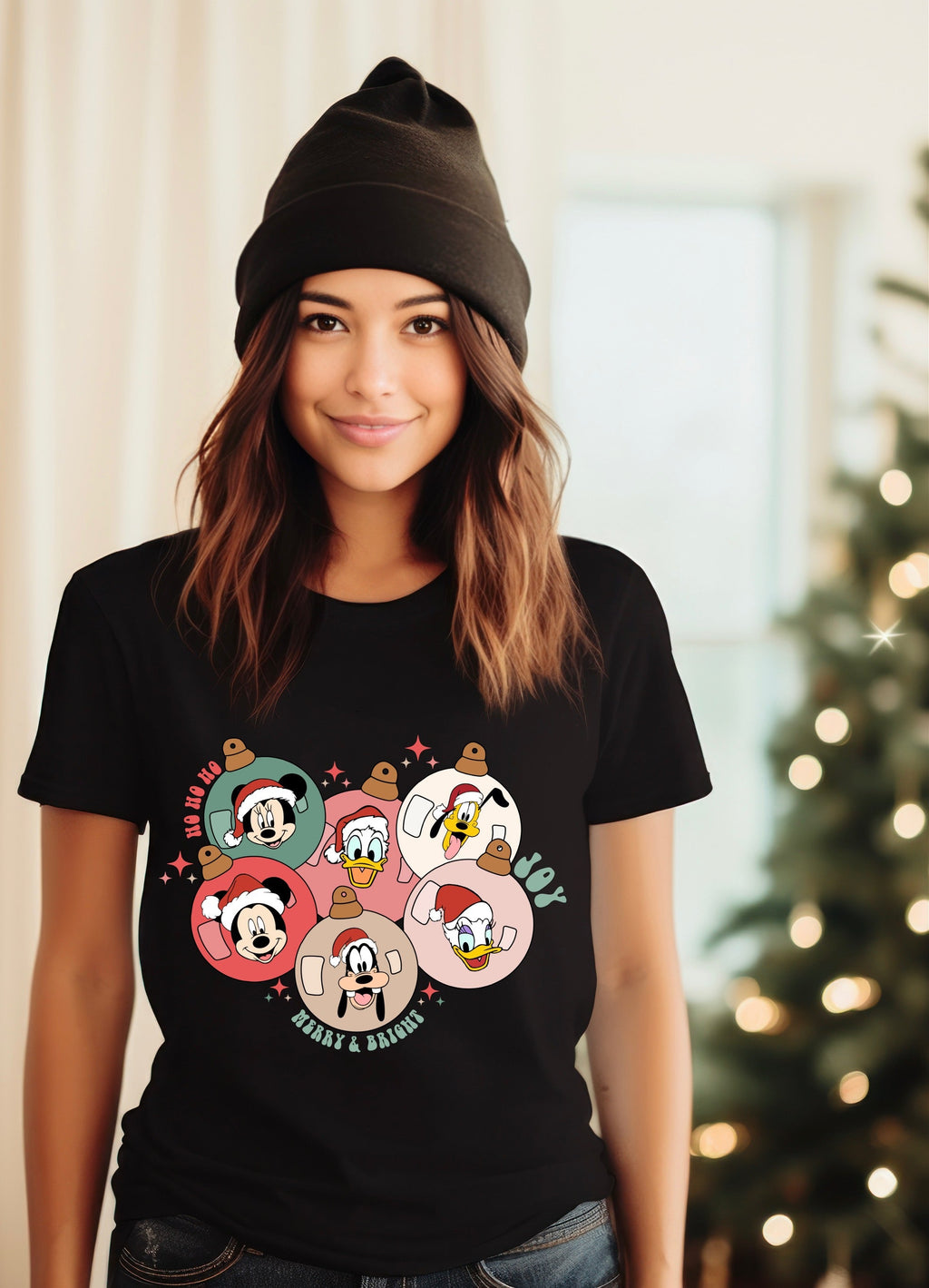 Disney Christmas Ornaments Women's T-shirt