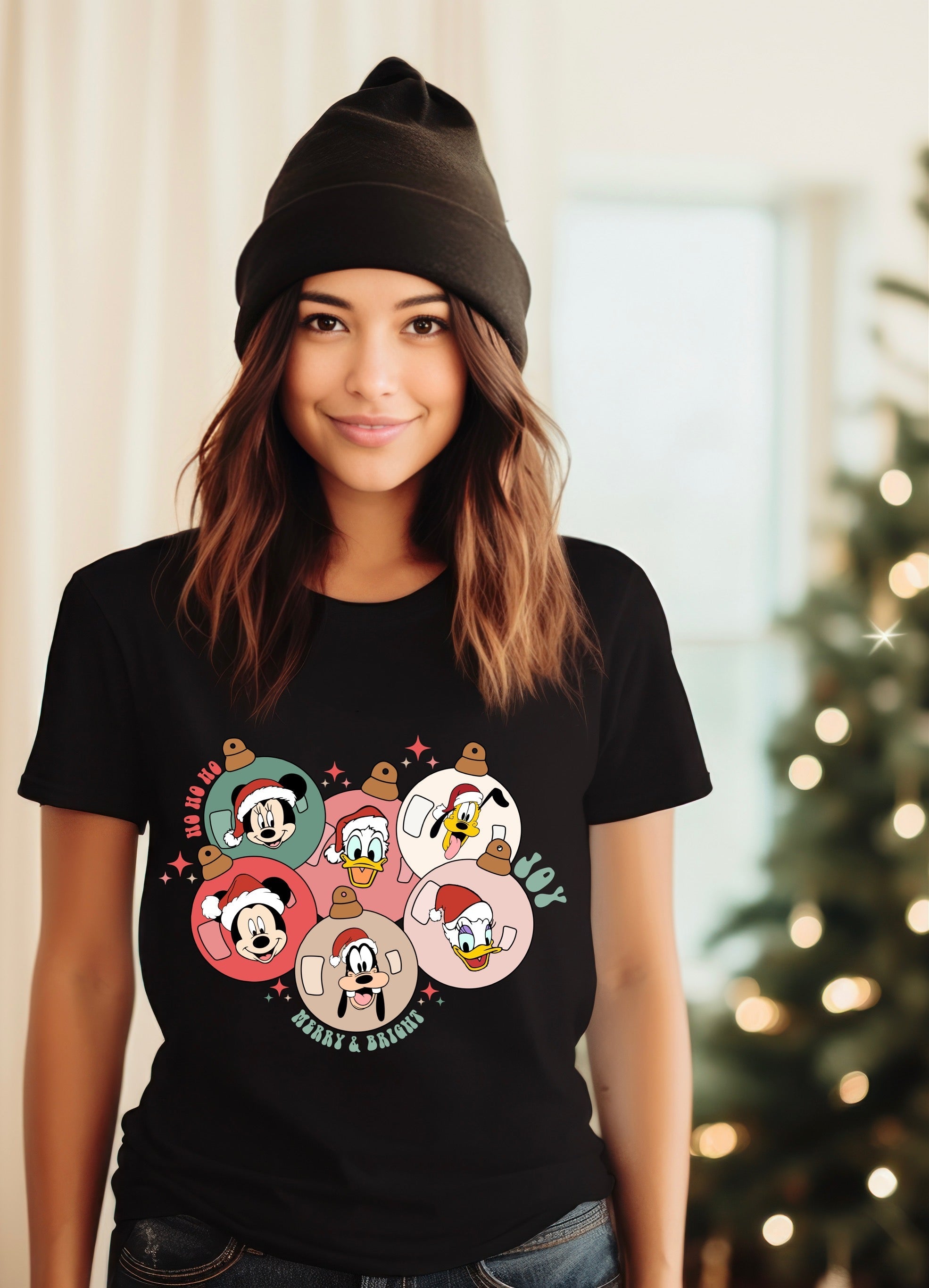 Disney Christmas Ornaments Women's T-shirt