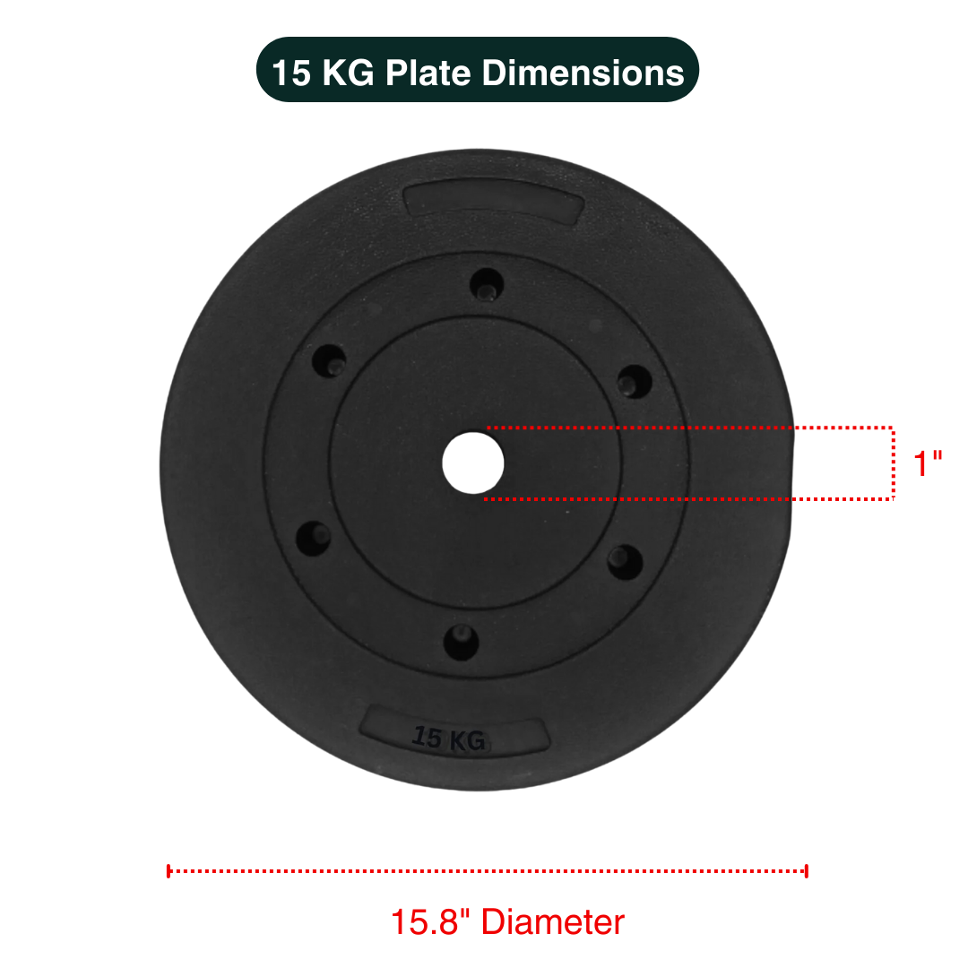 Standard & Olympic PVC Weight Plates in KG & LB