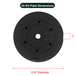Standard & Olympic PVC Weight Plates in KG & LB
