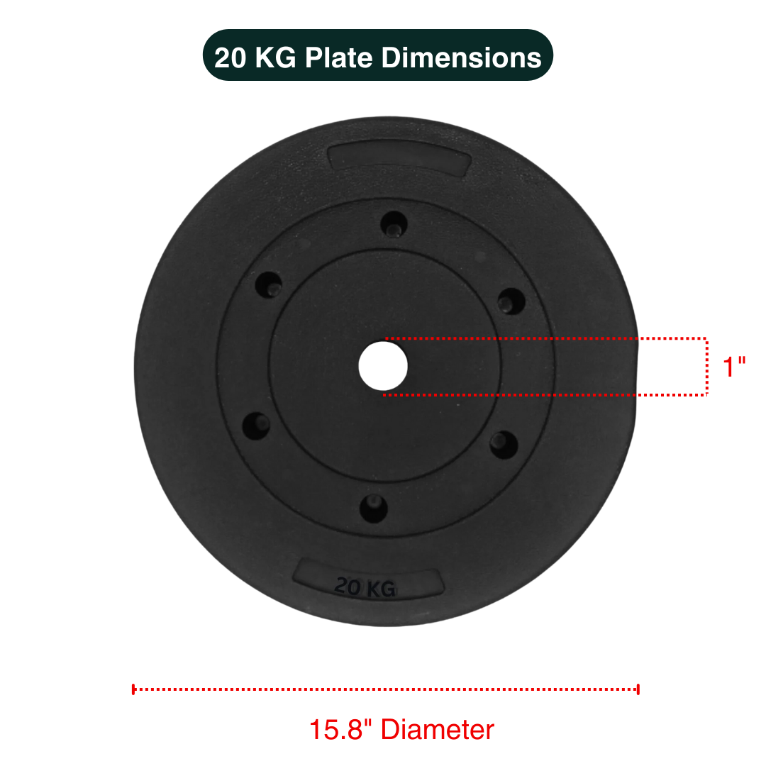 Standard & Olympic PVC Weight Plates in KG & LB
