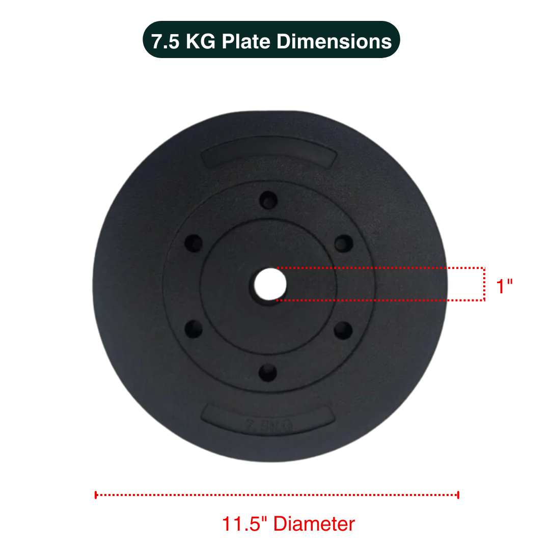 Standard & Olympic PVC Weight Plates in KG & LB